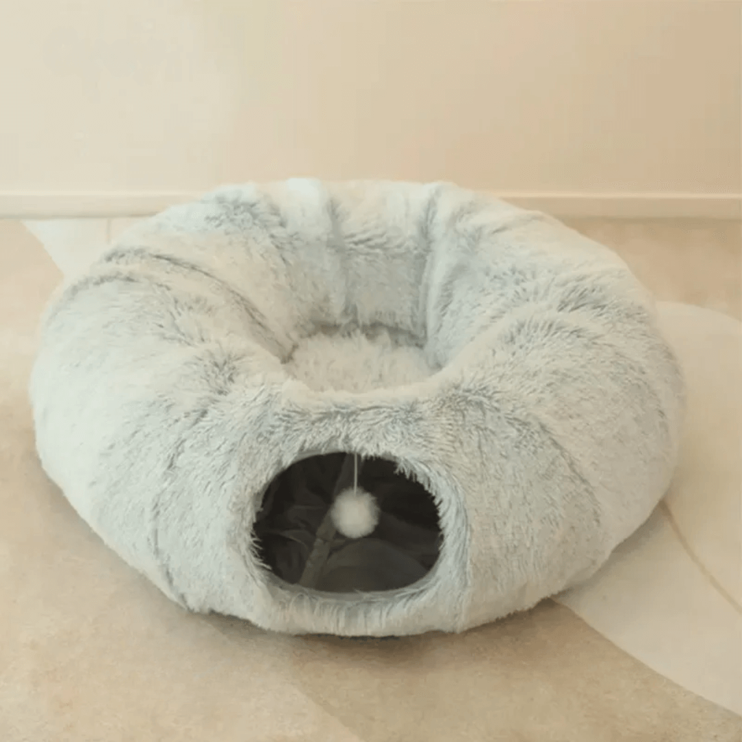 Toca Túnel de Pelúcia Para Gatos