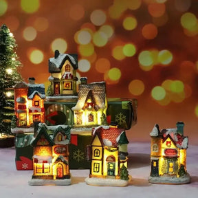 Decoração de Natal Casas Iluminadas