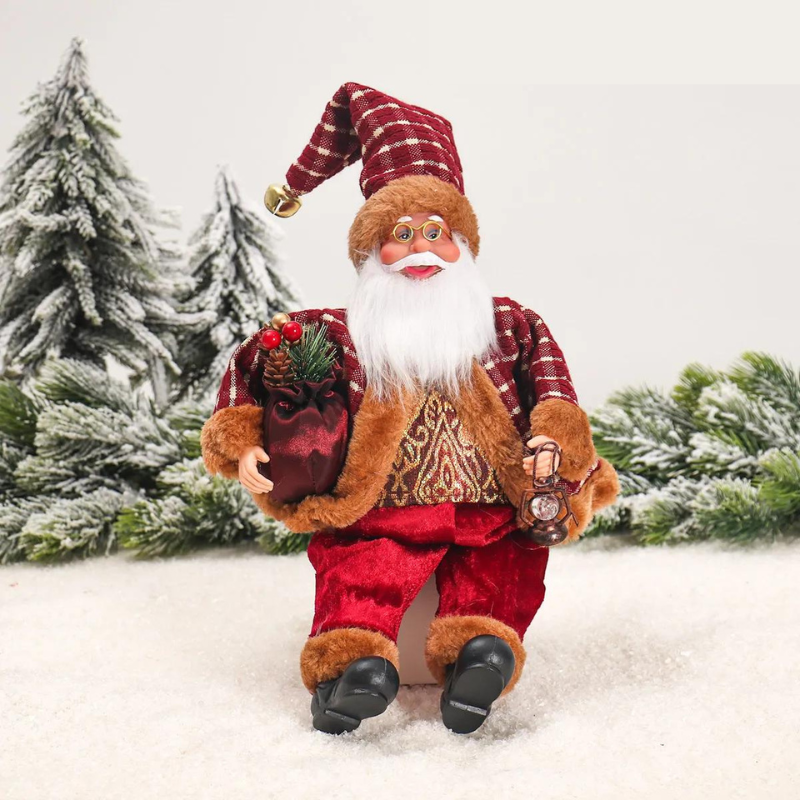 Boneco Papai Noel Decorativo 30cm Powerstill