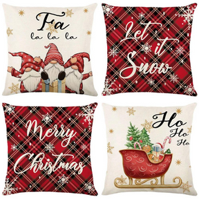 Conjunto 4 Capas Almofada de Natal