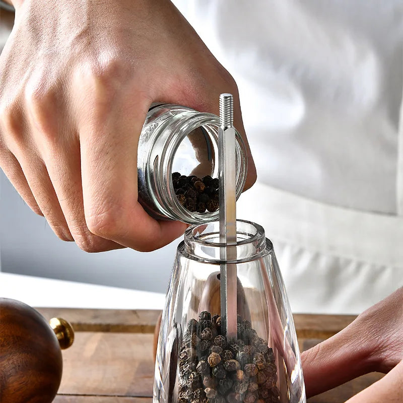 Moedor Manual de Sal e Pimenta em Cerâmica para Cozinha