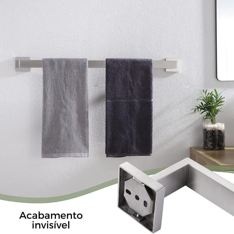 Acessório Para Banheiro Aço Inox 5 Peças - POWERSTILL