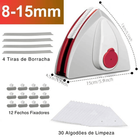 Limpador de Vidro Magnético para Janela Vidraça Aquário AmiGlass