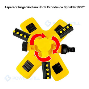 Aspersor Irrigacão Para Horta Econômico Sprinkler 360° - POWERSTILL