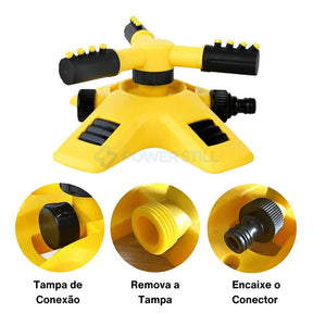 Aspersor Irrigacão Para Horta Econômico Sprinkler 360° - POWERSTILL