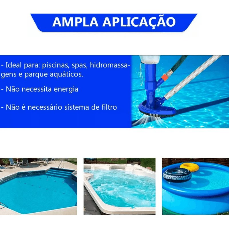 Aspirador A Vacuo Pra Piscina | Prático E Econômico - POWERSTILL