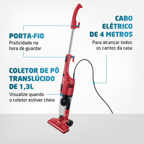 Aspirador de Pó Vertical 2 em 1 Mondial Turbo Cycle AP36 1200W - POWERSTILL