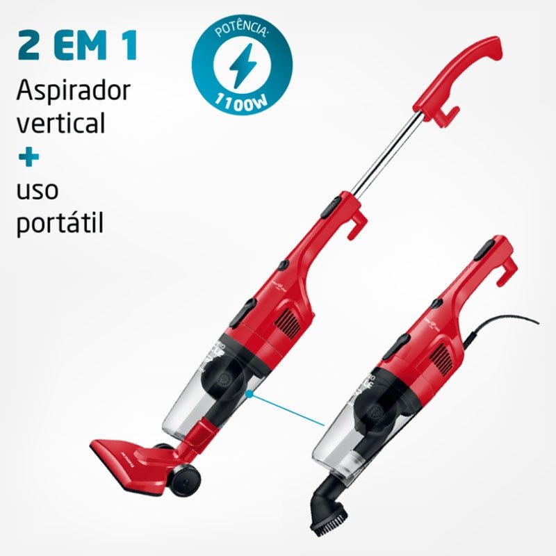 Aspirador de Pó Vertical 2 em 1 Mondial Turbo Cycle AP36 1200W - POWERSTILL