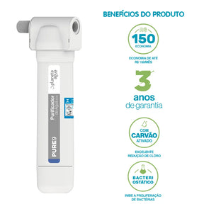 Filtro Purificador Para Instalar Embaixo Da Pia Rosca 1/2