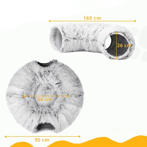 Toca Túnel de Pelúcia Para Gatos