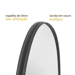 Espelho Decorativo Geométrico Oval Side Mirror