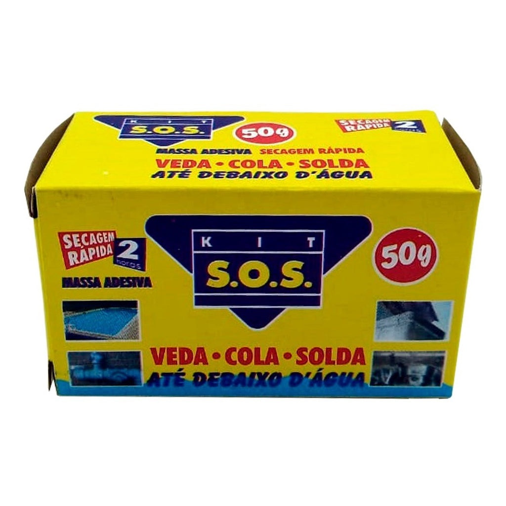 Kit Sos Veda-cola-solda Até Debaixo D'agua 50g Massa