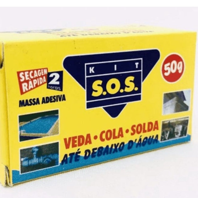 Kit Sos Veda-cola-solda Até Debaixo D'agua 50g Massa