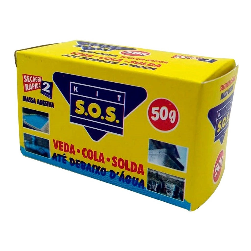 Kit Sos Veda-cola-solda Até Debaixo D'agua 50g Massa