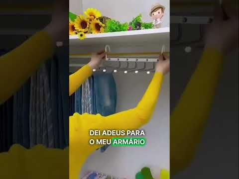 Cabide Mágico Retrátil Para Guarda Roupa