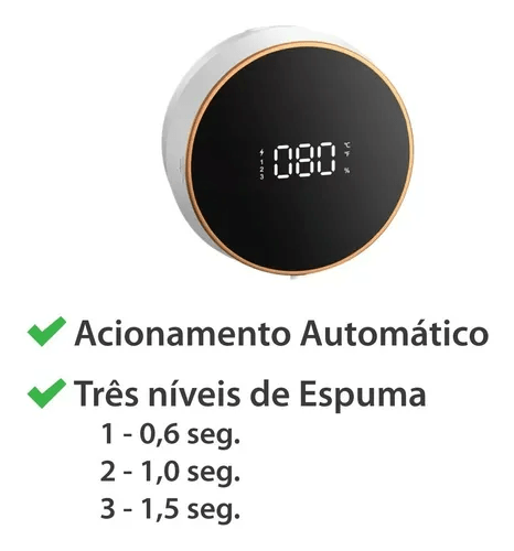 Saboneteira Automática Recarregável de Espuma Xiaowei